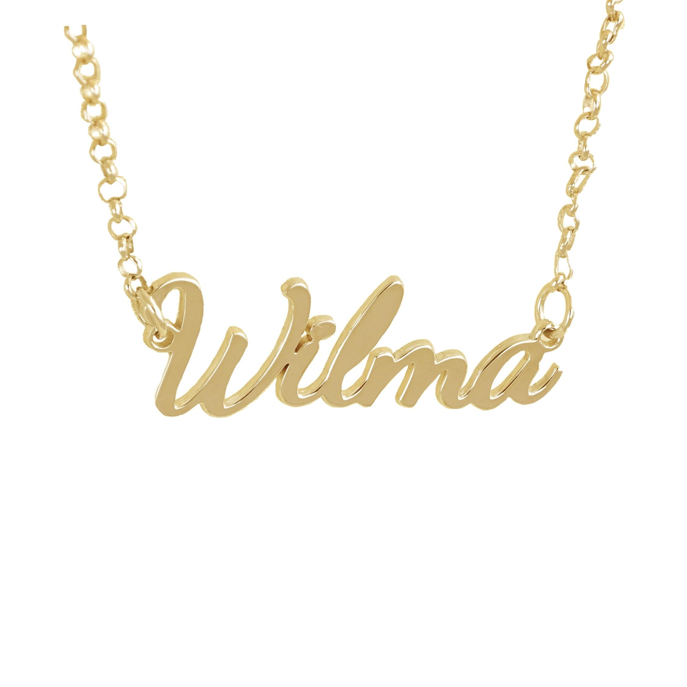 Namnhalsband "Carromed ditt eget namn i äkta 18K guld - bild 2