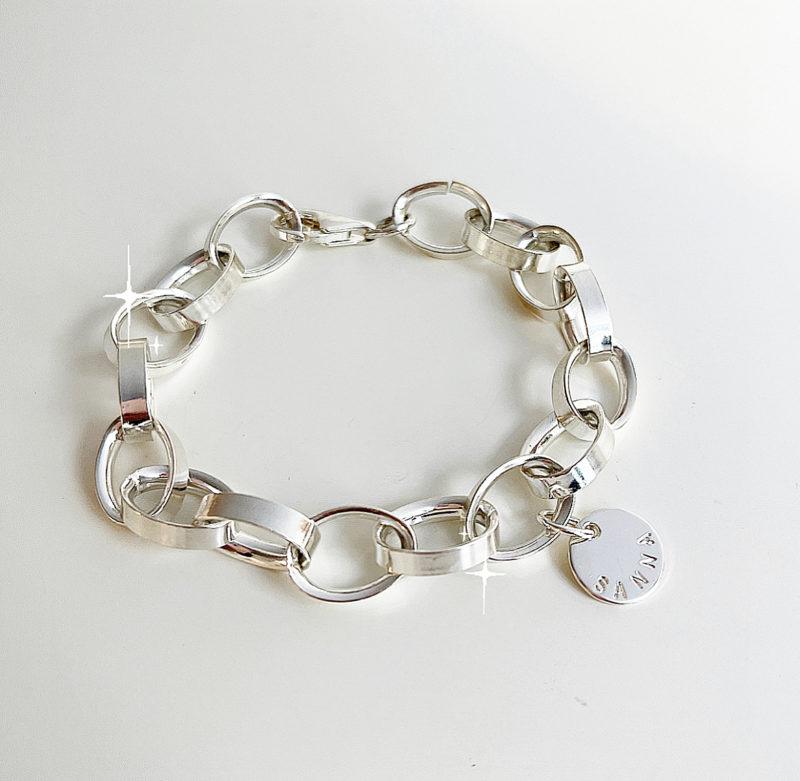 Armband Oval i äkta silver - bild 4