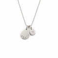 Life namnhalsband i form av en droppe i äkta silver med personlig text och eget namn
