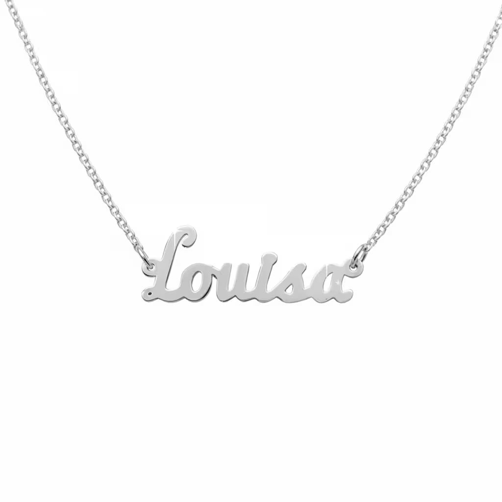 namnhalsband i äkta silver