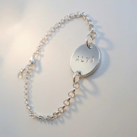 Coin namnarmband parad - armband med gravyr - bild 2