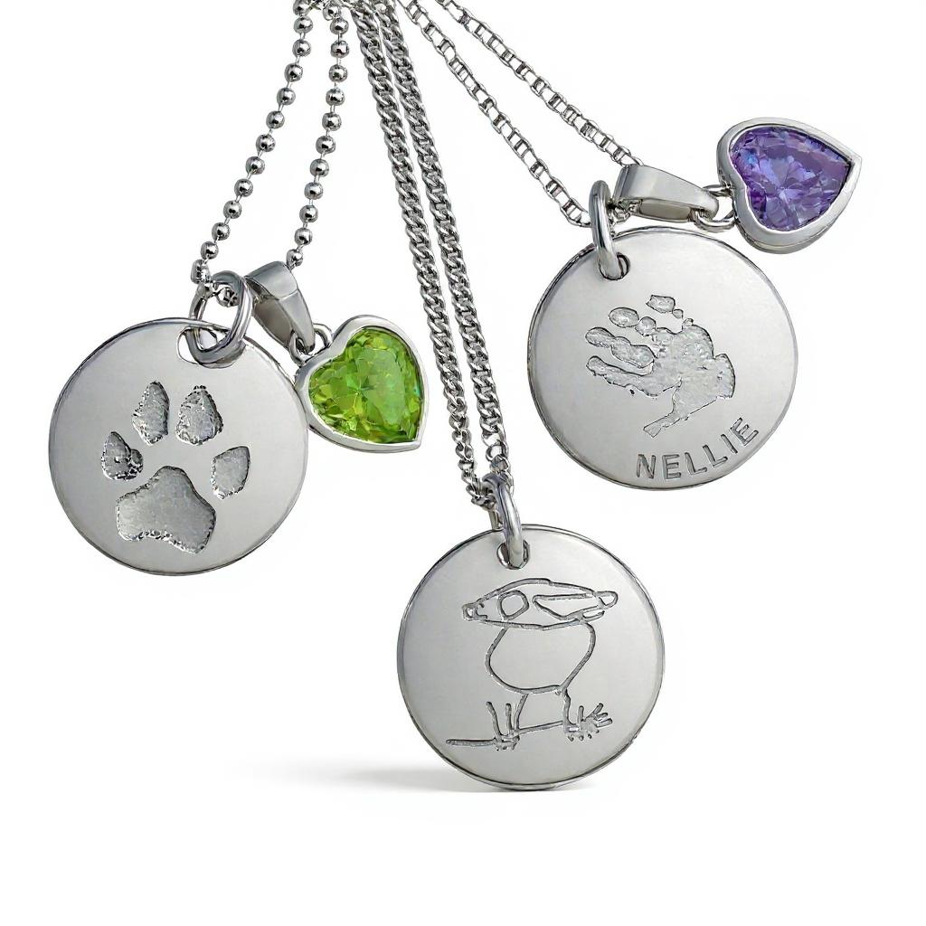 Smycke med eget avtryck (handavtryck, fotavtryck & tassavtryck)