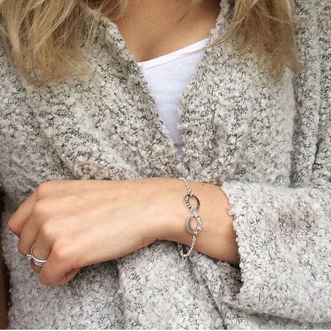 Armband Infinity i äkta silver med namn & gravyr - armband med evighetstecknet och personlig gravyr