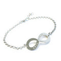 Armband Infinity i äkta silver med namn & gravyr - armband med evighetstecknet och personlig gravyr