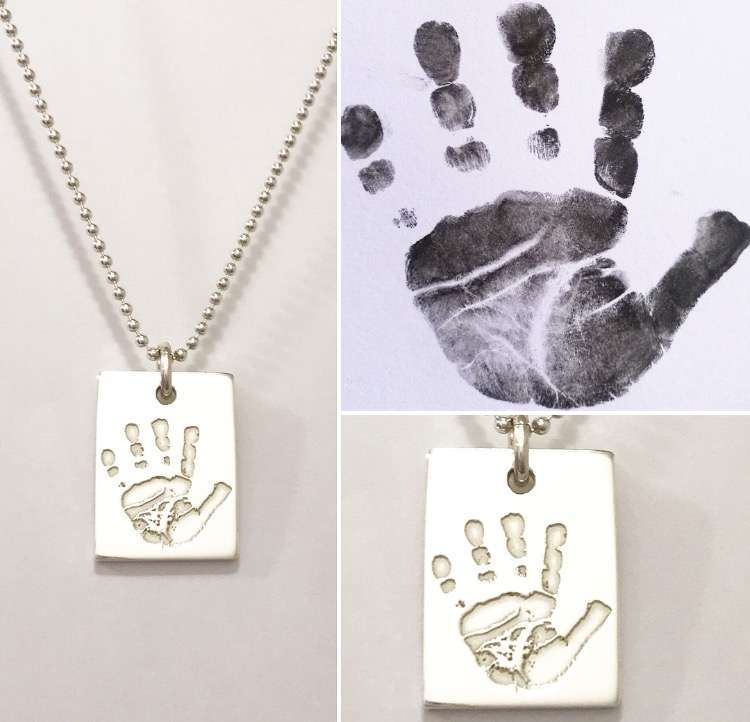 Smycke med eget avtryck (handavtryck, fotavtryck & tassavtryck)