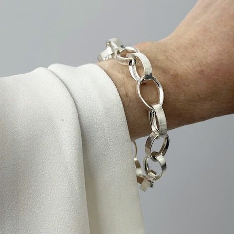Armband Oval i äkta silver - bild 2